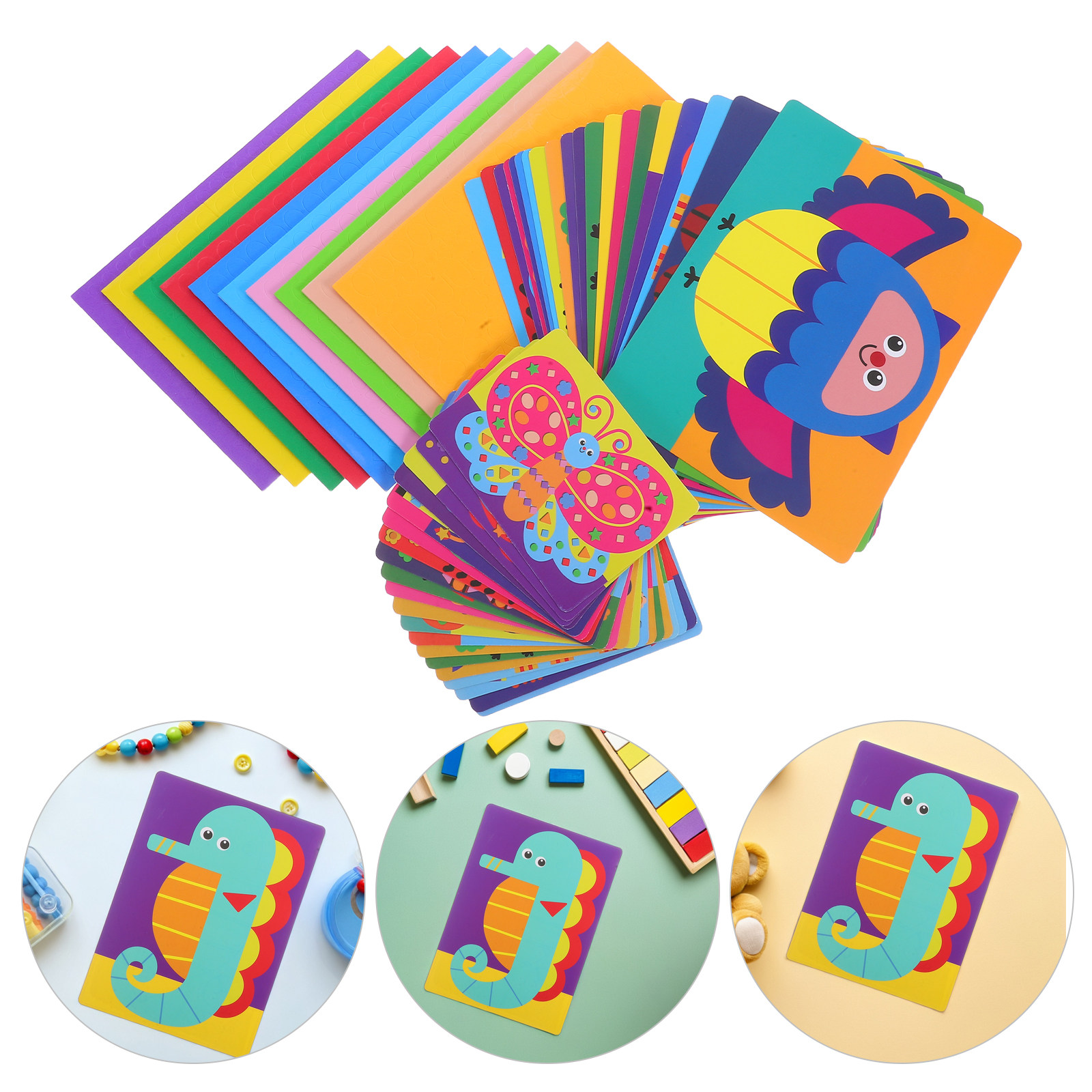 Art Craft Activities For Preschoolers - 1 Set Puzzle 3D in Eva,