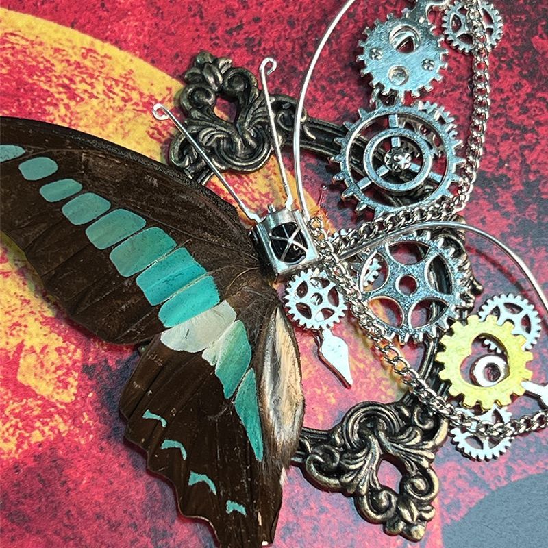 Art Craft With Paper - Kit Fai-da-Te Cornice Steampunk con Farfalla,