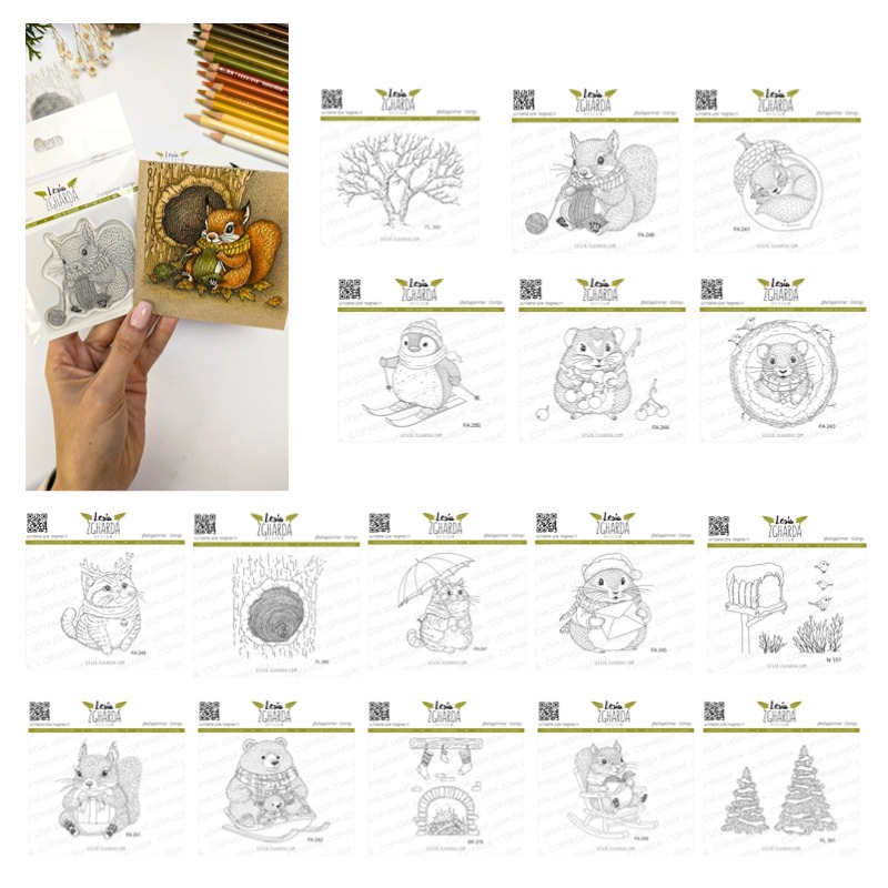 Rubber Stamp Blank - Pinguino cassetta postale scavata renna natale