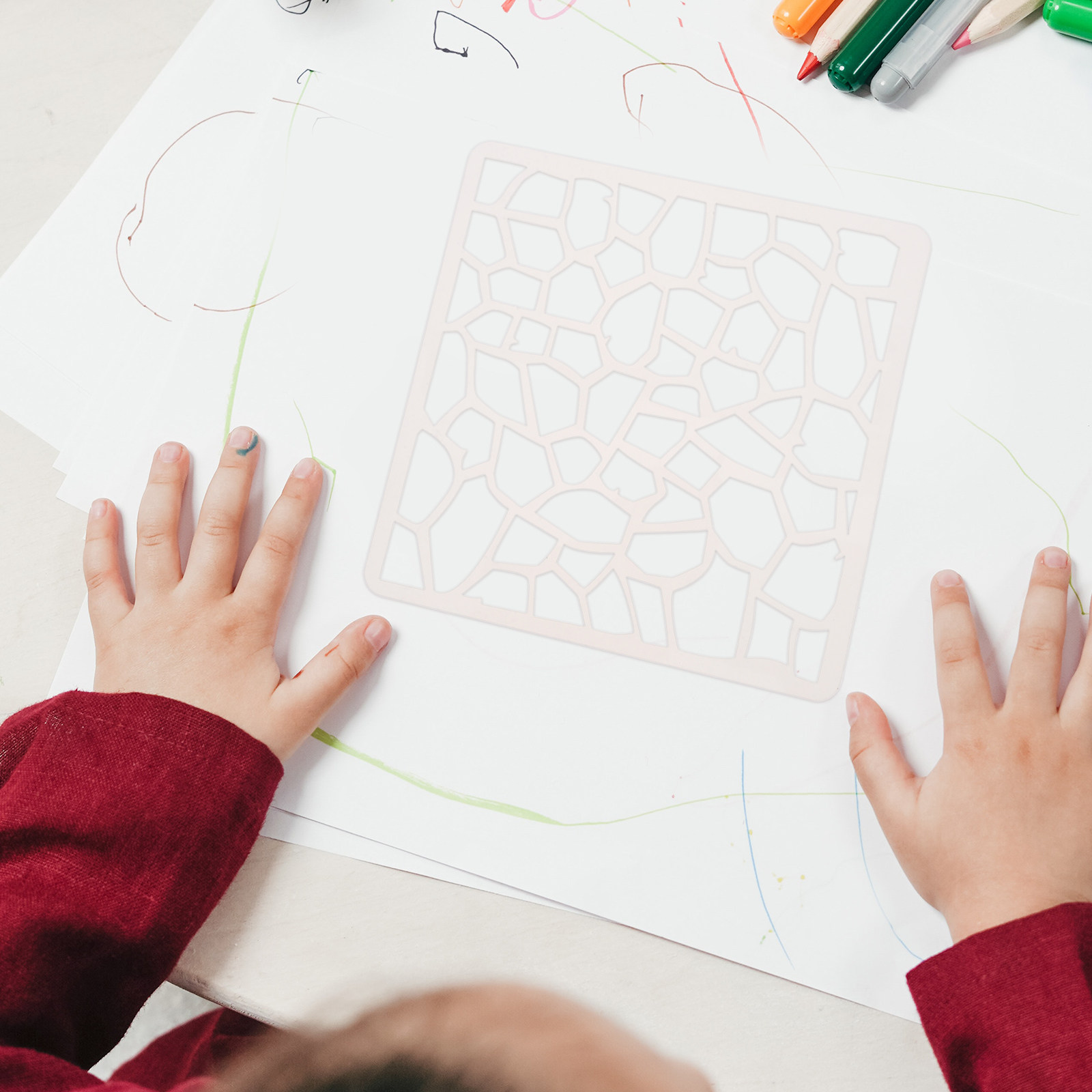 Art Craft Journal - Stencil Geometrici Riutilizzabili per Progetti Artistici