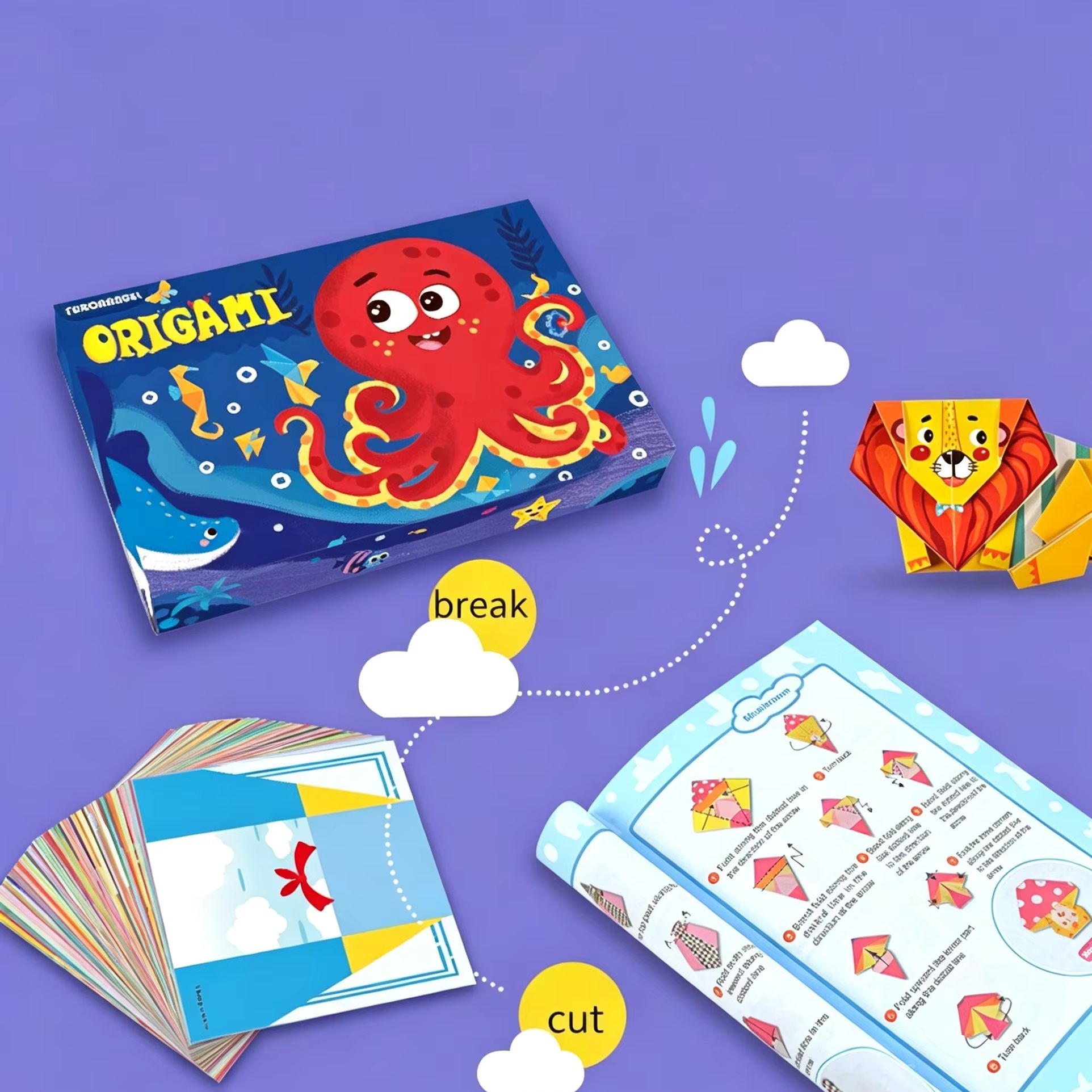 Art Craft Education - 108 Pagine di Carta per Origami