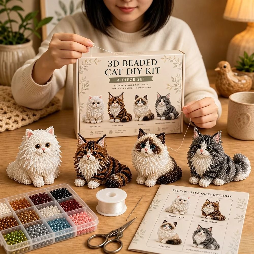 Art Craft Kits For Kids - Kit Fai-da-Te per Ricamo con Perline