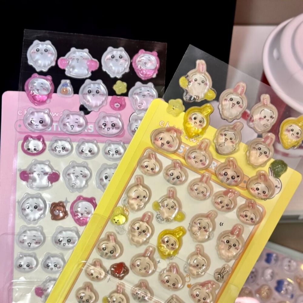 Art Craft Journal - Adesivi 3D in Cristallo Chiikawa, Decorazioni