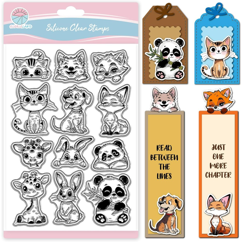 Rubber Stamp Blank - Timbri trasparenti per cani e gatti,