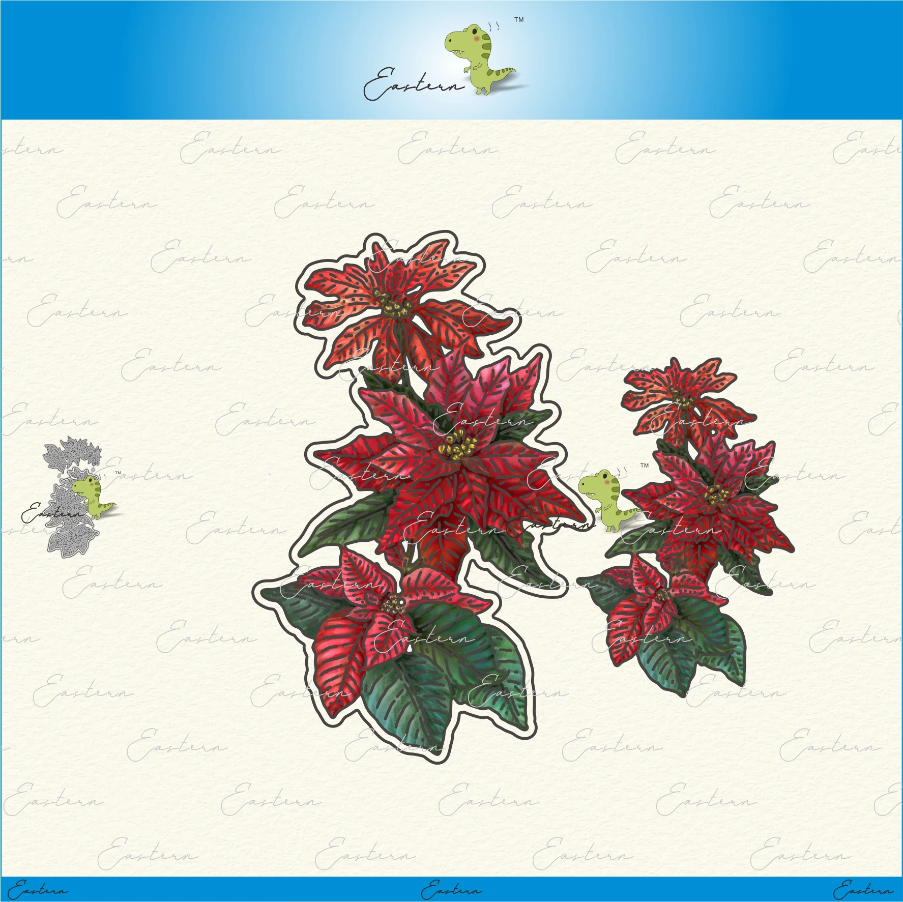 Stencil Cutting Plotter - Set di fustelle Pure Poinsettia per