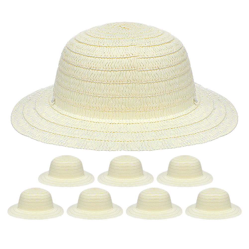 8 Cappelli di Paglia Bianchi p - Art Craft Painting recensione e prezzo