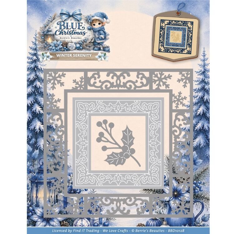 Blue Christmas Winter Serenity - Stencil Cutting Plotter recensione e prezzo