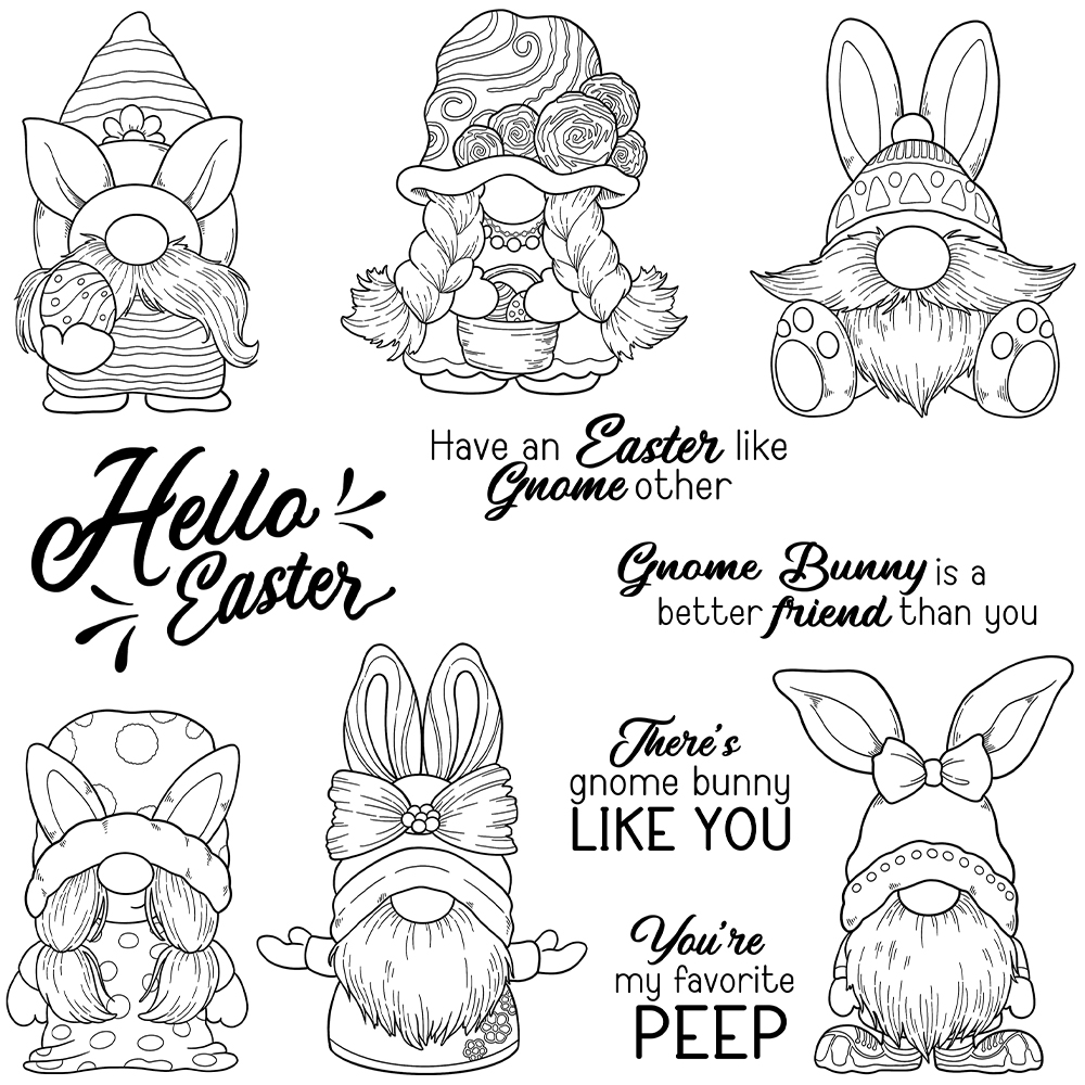 Mangocraft Happy Easter conigl - Rubber Stamp Blank recensione e prezzo