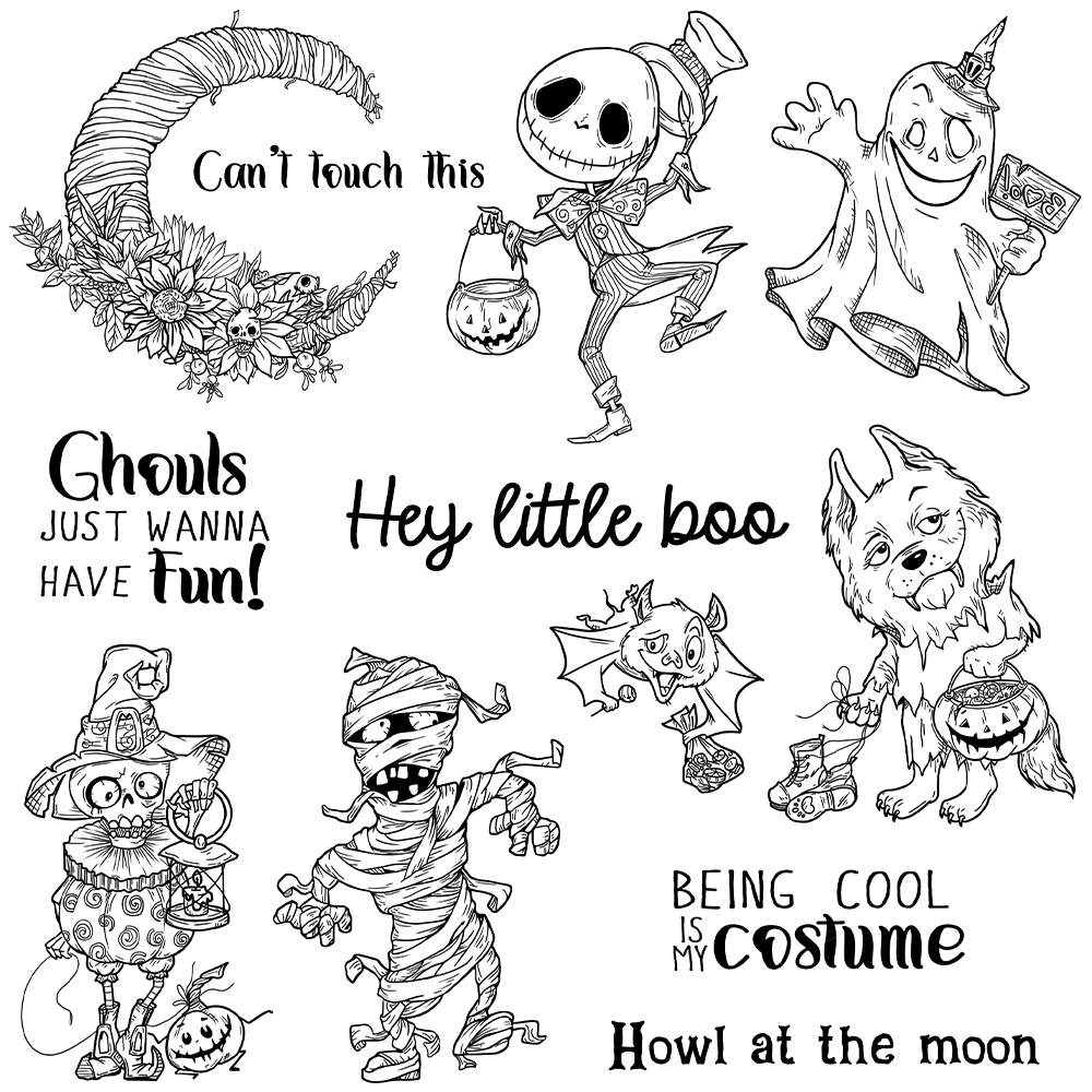 Mangocraft Cute Halloween Ghos - Rubber Stamp Blank recensione e prezzo