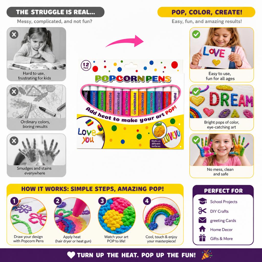 Set di 12 Penne Magiche 3D Att - Art Craft Journal recensione e prezzo
