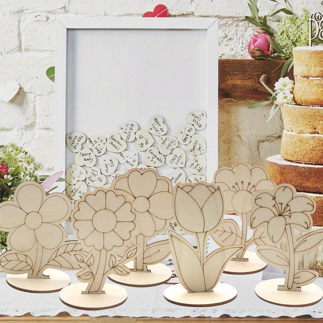 12 pz/set Fiore di Legno Ornam - Art Craft Table recensione e prezzo