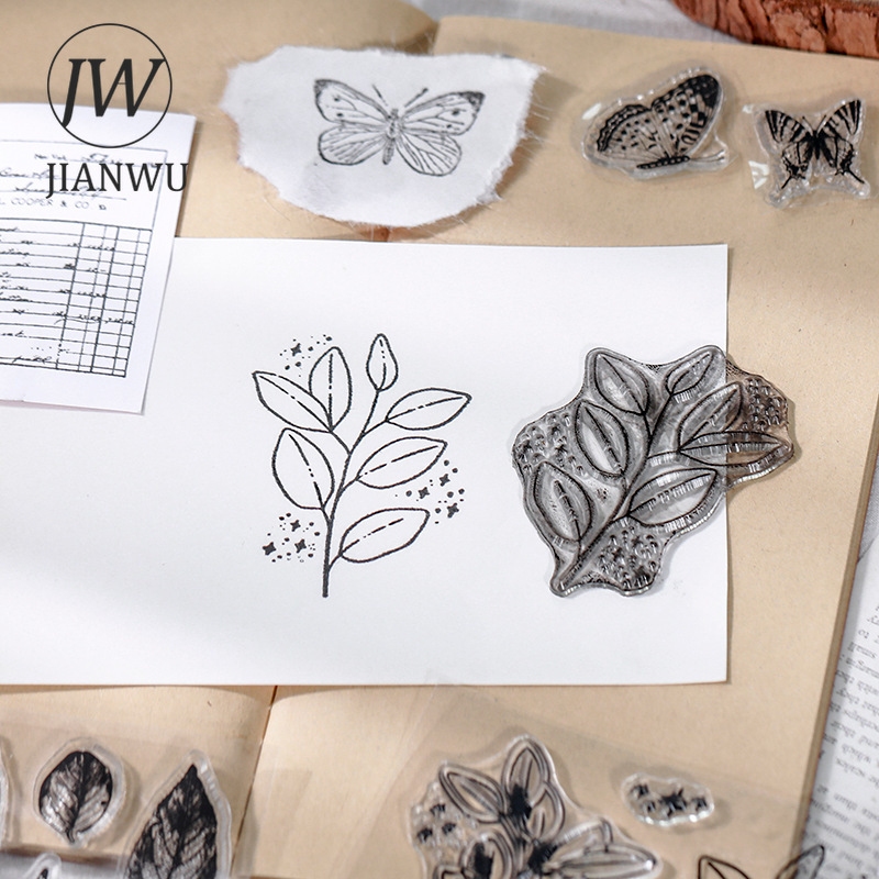 JIANWU minimalista nero bianco - Rubber Stamp Blank recensione e prezzo