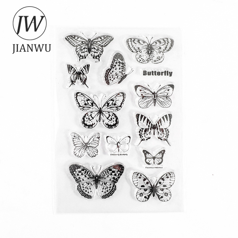 JIANWU minimalista nero bianco - Rubber Stamp Blank recensione e prezzo
