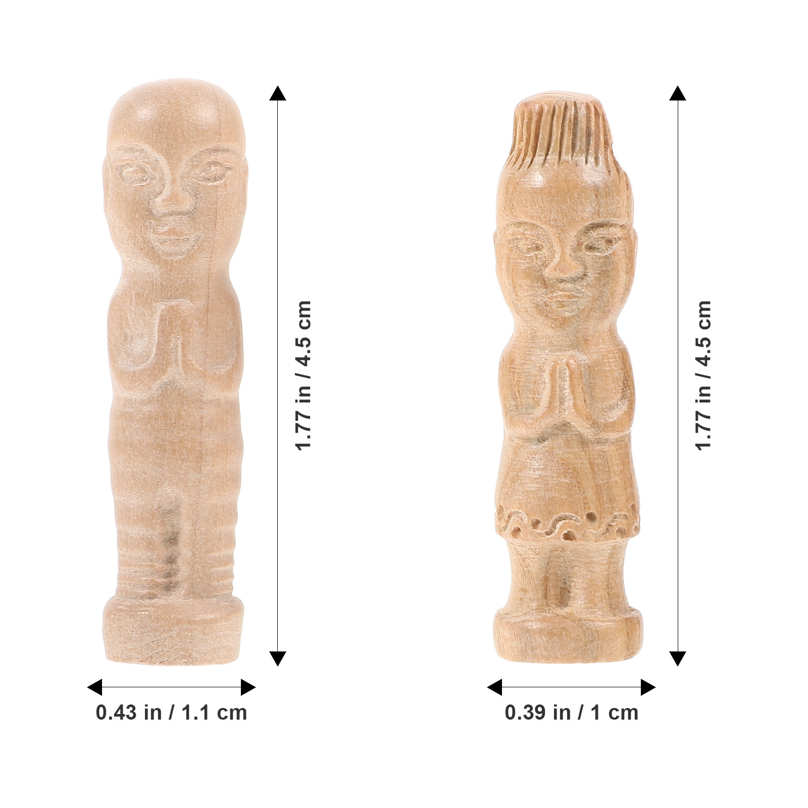 8 Pezzi di Figurine in Legno N - Art Craft Kits For Kids recensione e prezzo